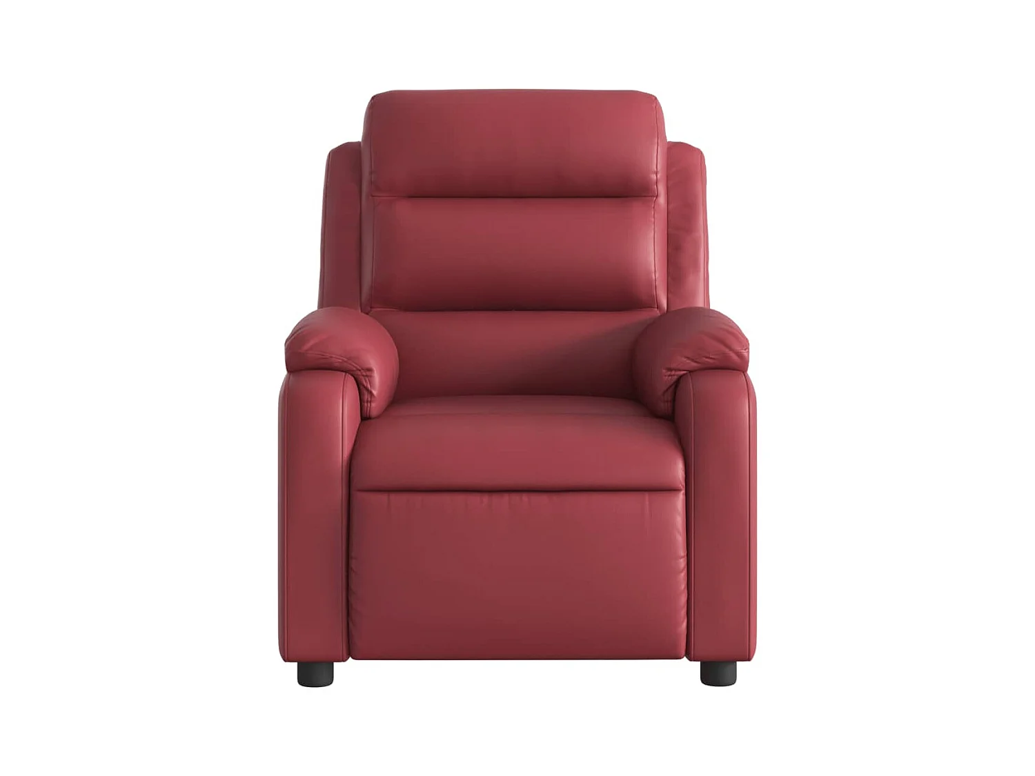 Sillón de salón | Silla | Sillón de masaje reclinable cuero sintético rojo tinto SHL7266