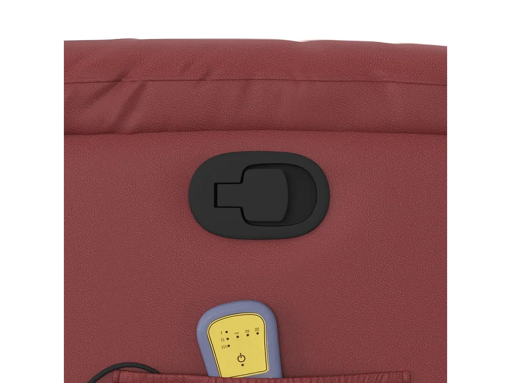 Relaxsessel | Massagesessel Weinrot Kunstleder SHL70840