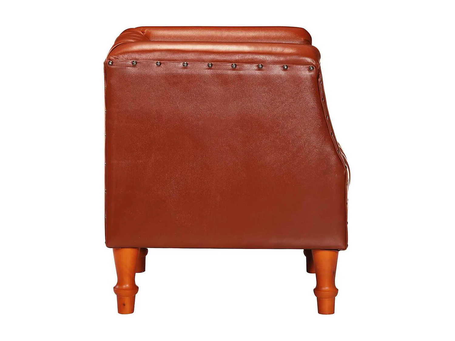 Poltrona | Cadeira Relax couro de cabra genuíno castanho SHL805079