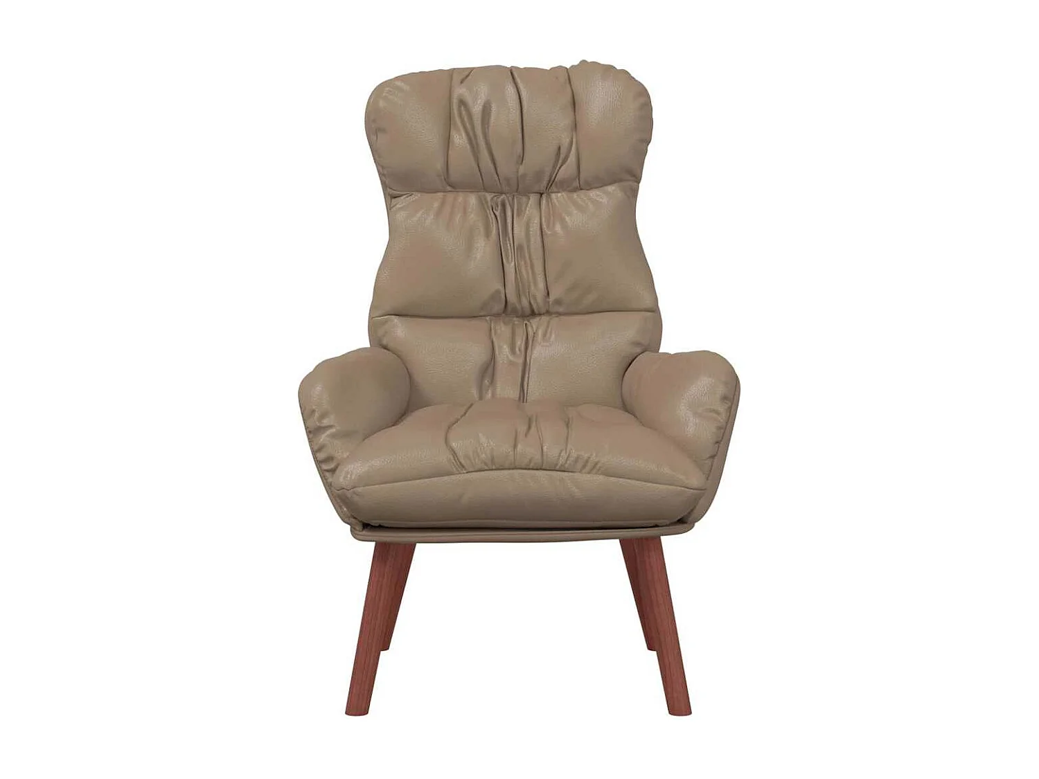 Relaxstoel | Ontspanningsstoel Cappuccino 69 x 74 x 93 cm Kunstleer