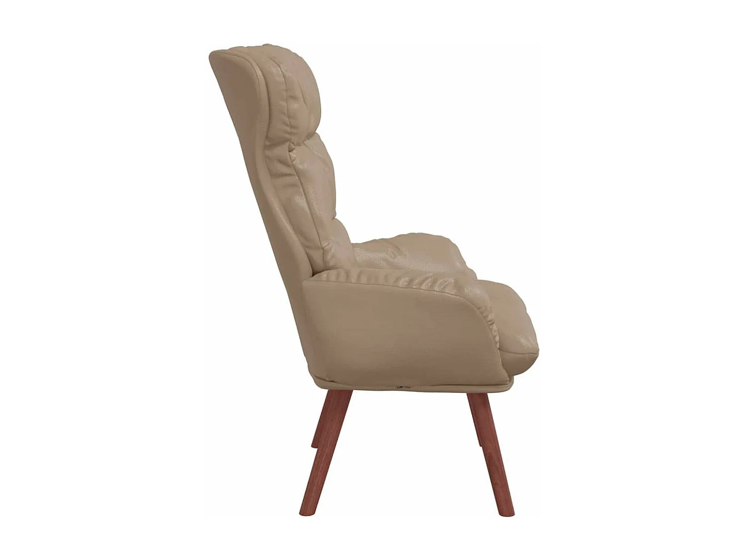 Relaxstoel | Ontspanningsstoel Cappuccino 69 x 74 x 93 cm Kunstleer
