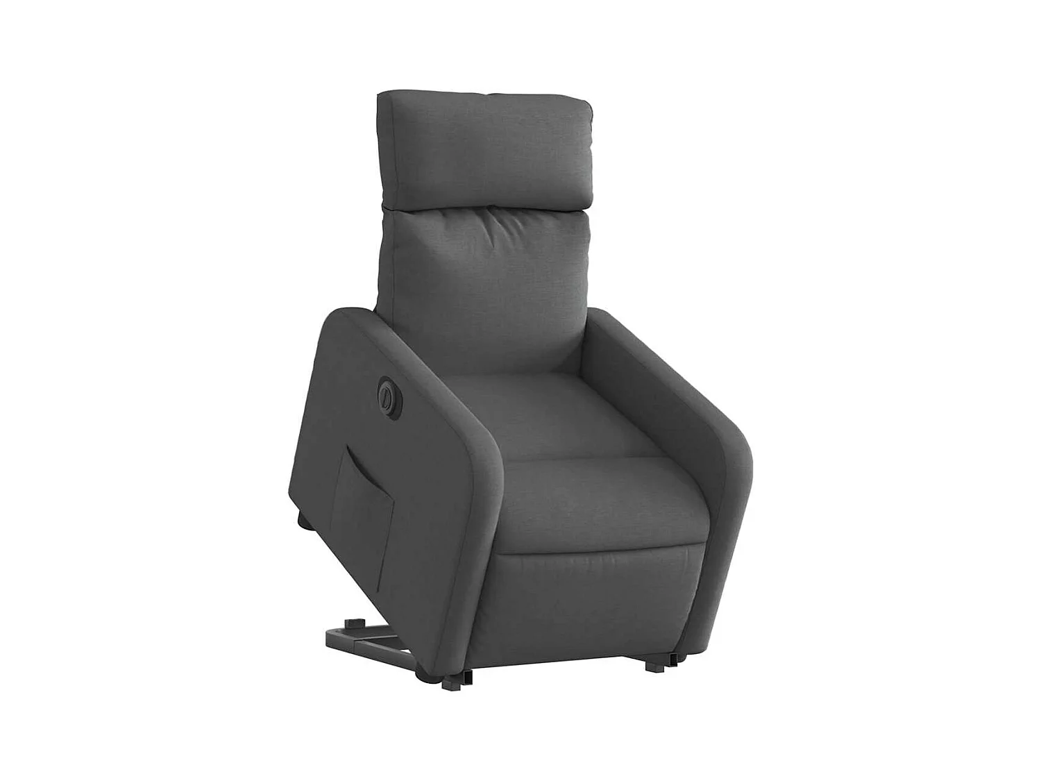 Fauteuil inclinable électrique-Chaise de relax-Fauteuil salon gris foncé tissu SHL1765
