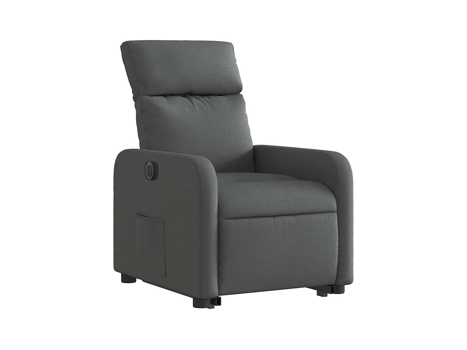 Fauteuil inclinable électrique-Chaise de relax-Fauteuil salon gris foncé tissu SHL1765