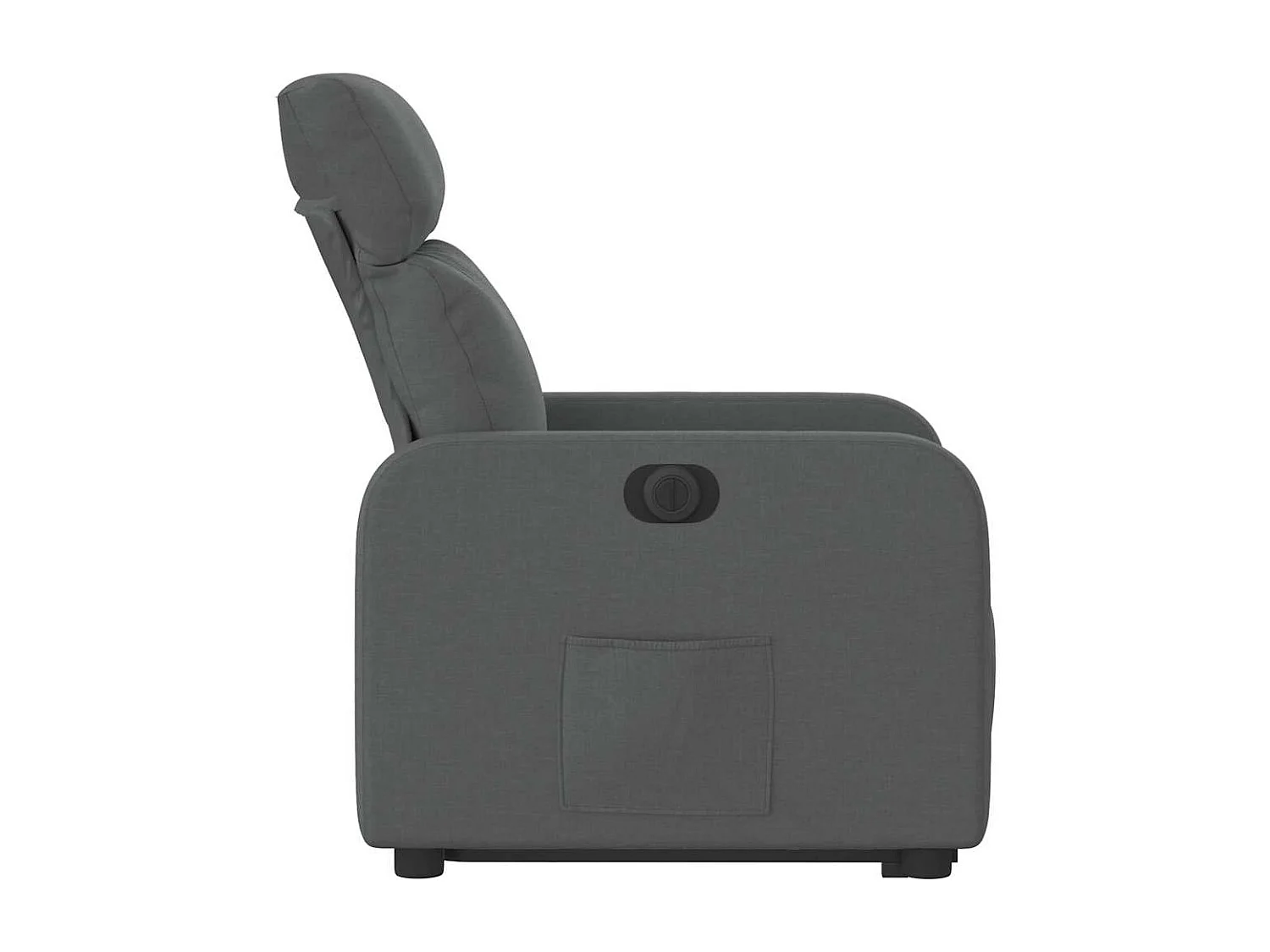 Fauteuil inclinable électrique-Chaise de relax-Fauteuil salon gris foncé tissu SHL1765