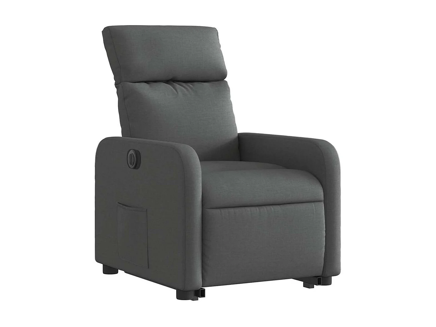 Relaxsessel mit Aufstehhilfe Elektrisch | Lounge Sessel indoor Dunkelgrau Stoff SHL23783