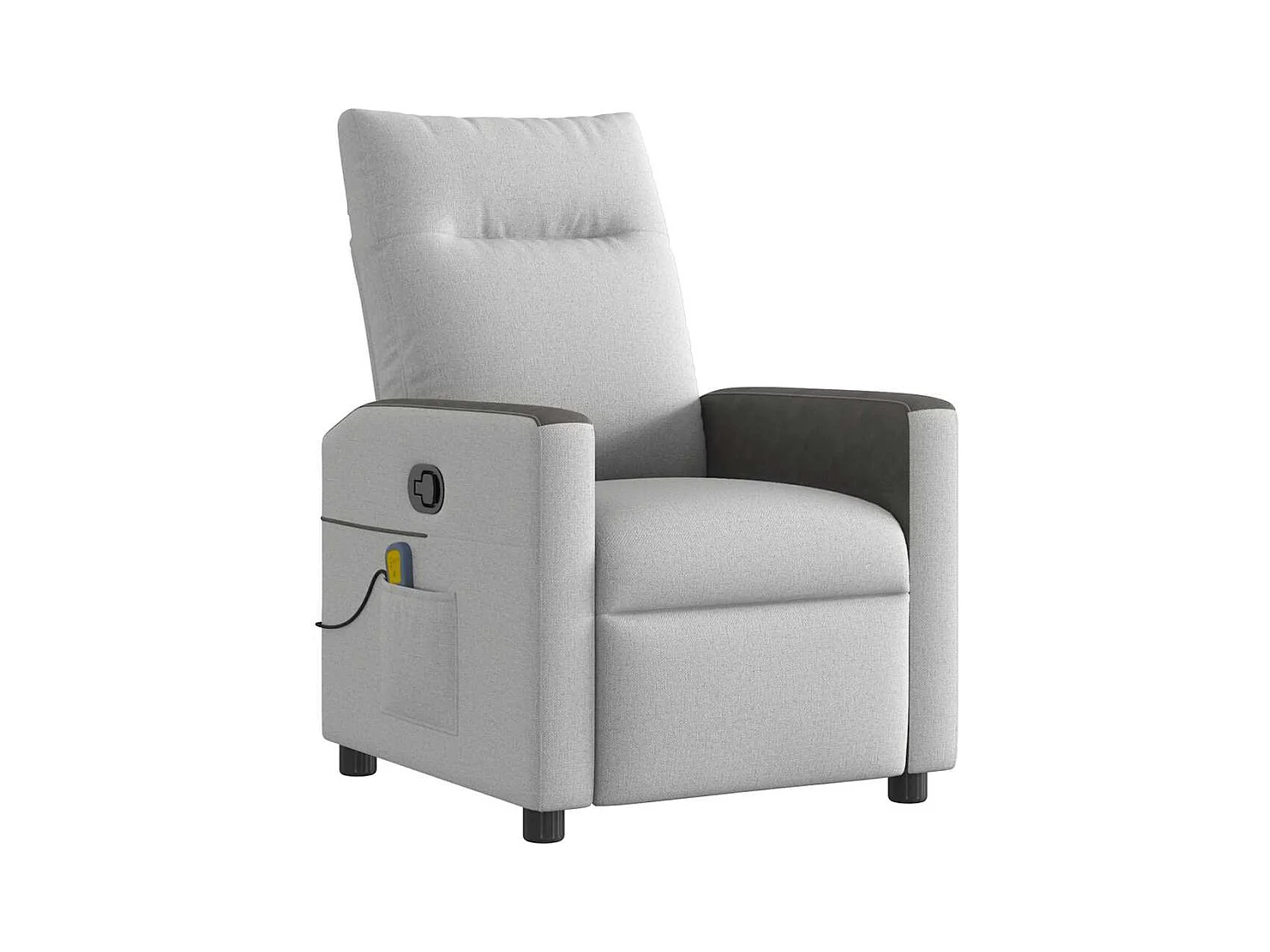 Cadeira de massagem reclinável tecido cinzento SHL223214