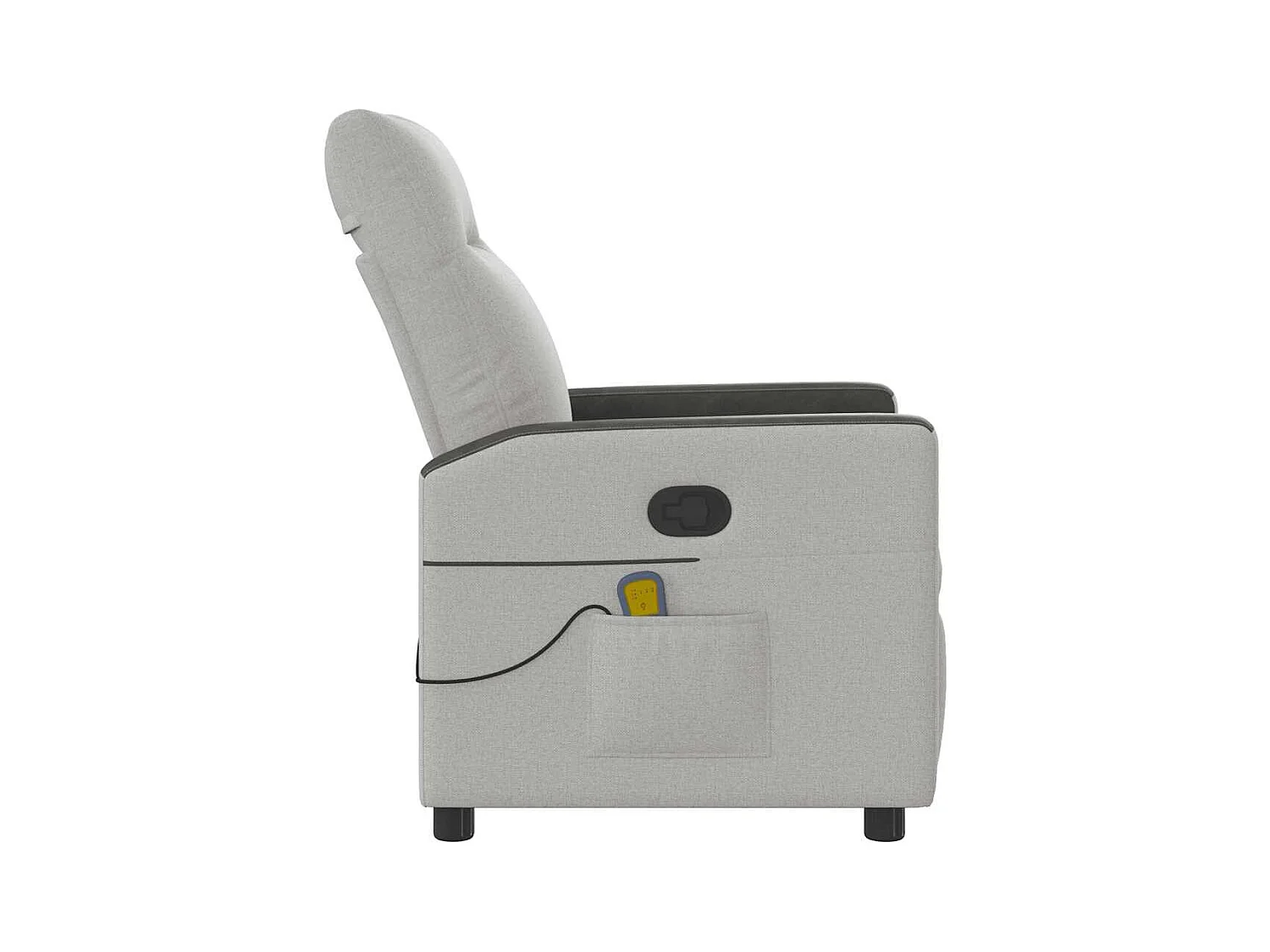 Cadeira de massagem reclinável tecido cinzento SHL223214