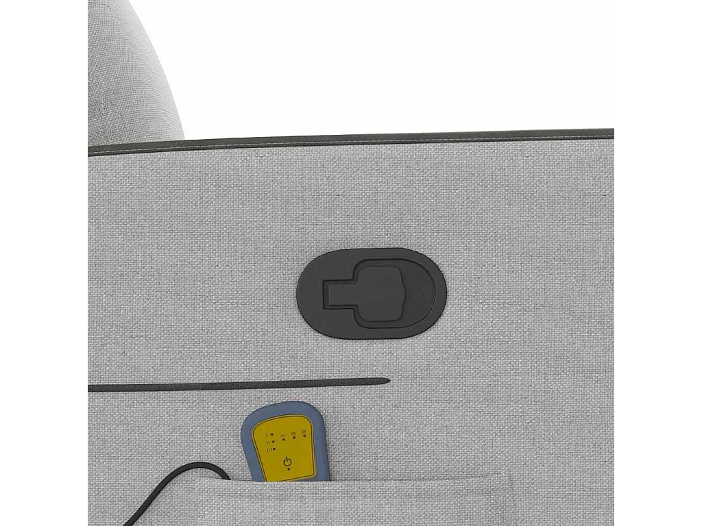 Cadeira de massagem reclinável tecido cinzento SHL223214