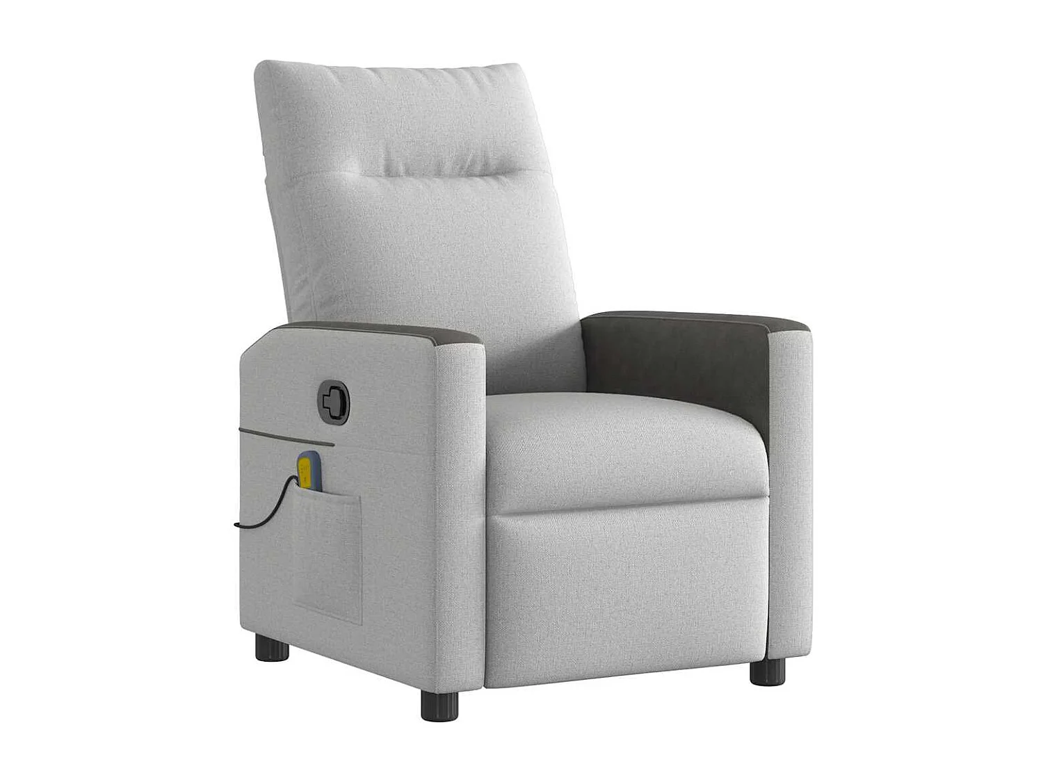 Sillón de salón | Silla | Sillón de masaje reclinable de tela gris nube SHL5303