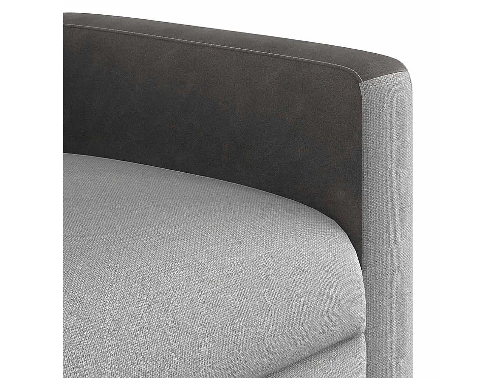 Sillón de salón | Silla | Sillón de masaje reclinable de tela gris nube SHL5303