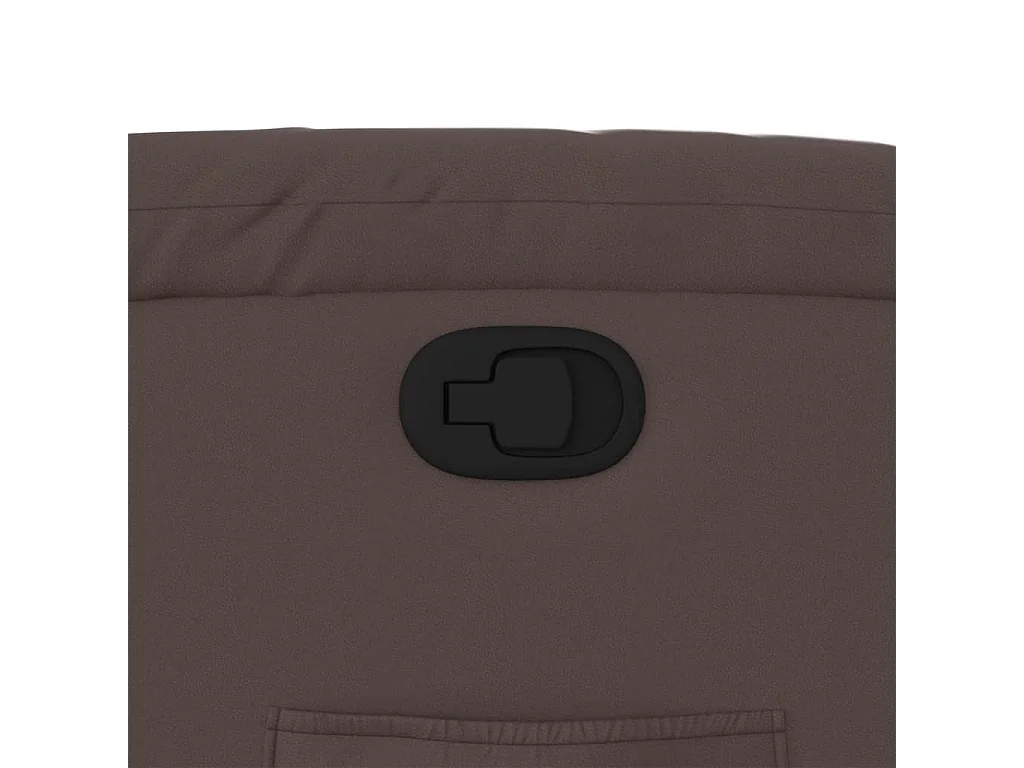 Sillón de relax | Sillón reclinable de cuero sintético marrón SHL7634