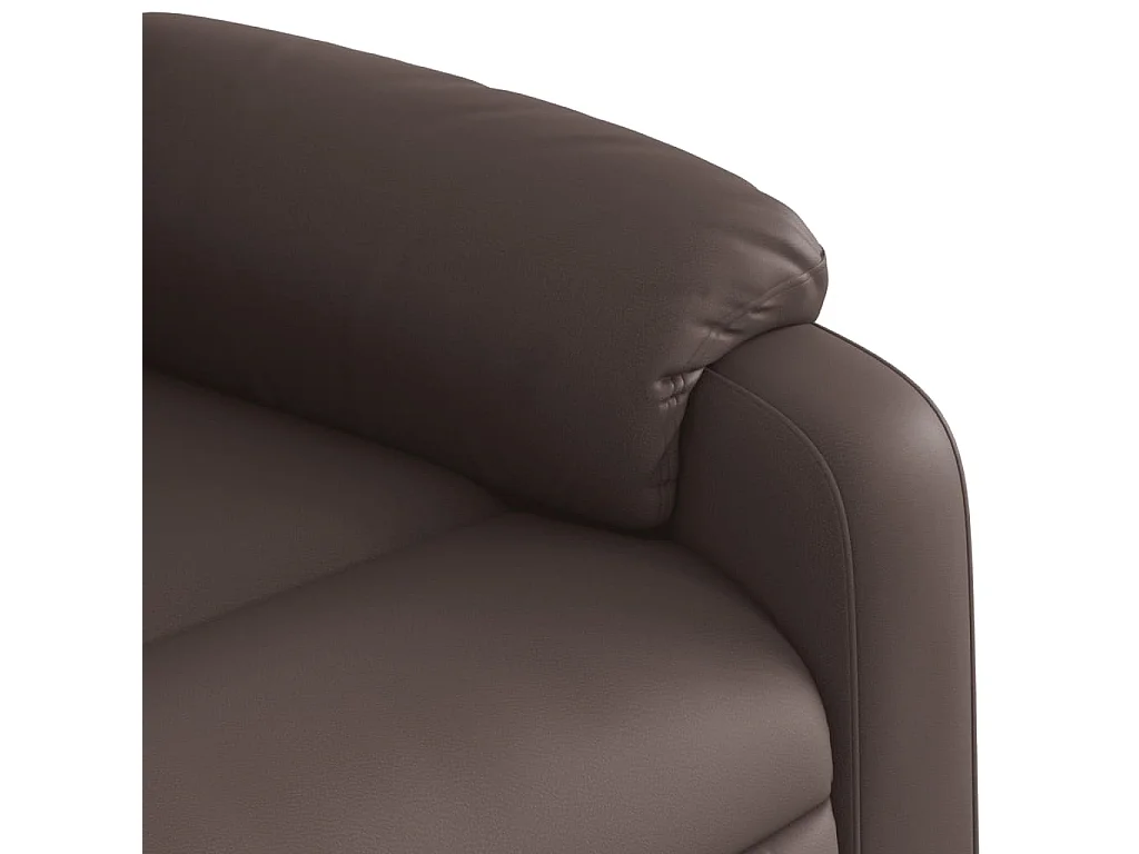 Fauteuil inclinable-Chaise-Fauteuil salon Marron Similicuir SHL2612
