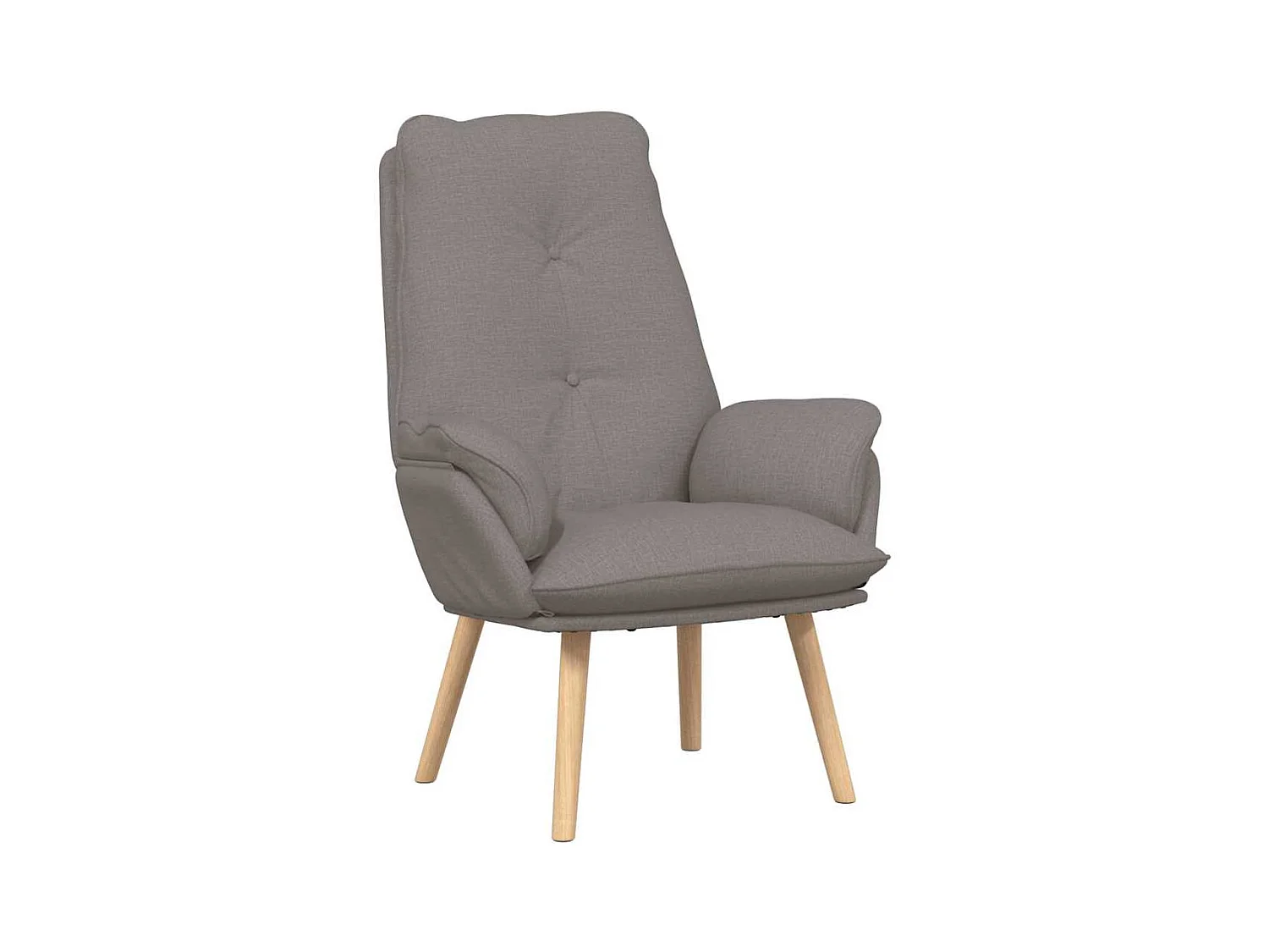 Poltrona | Cadeira de Sala | Cadeira Relaxante Cinzento-acastanhado 69x74x93 cm tecido SHL606697