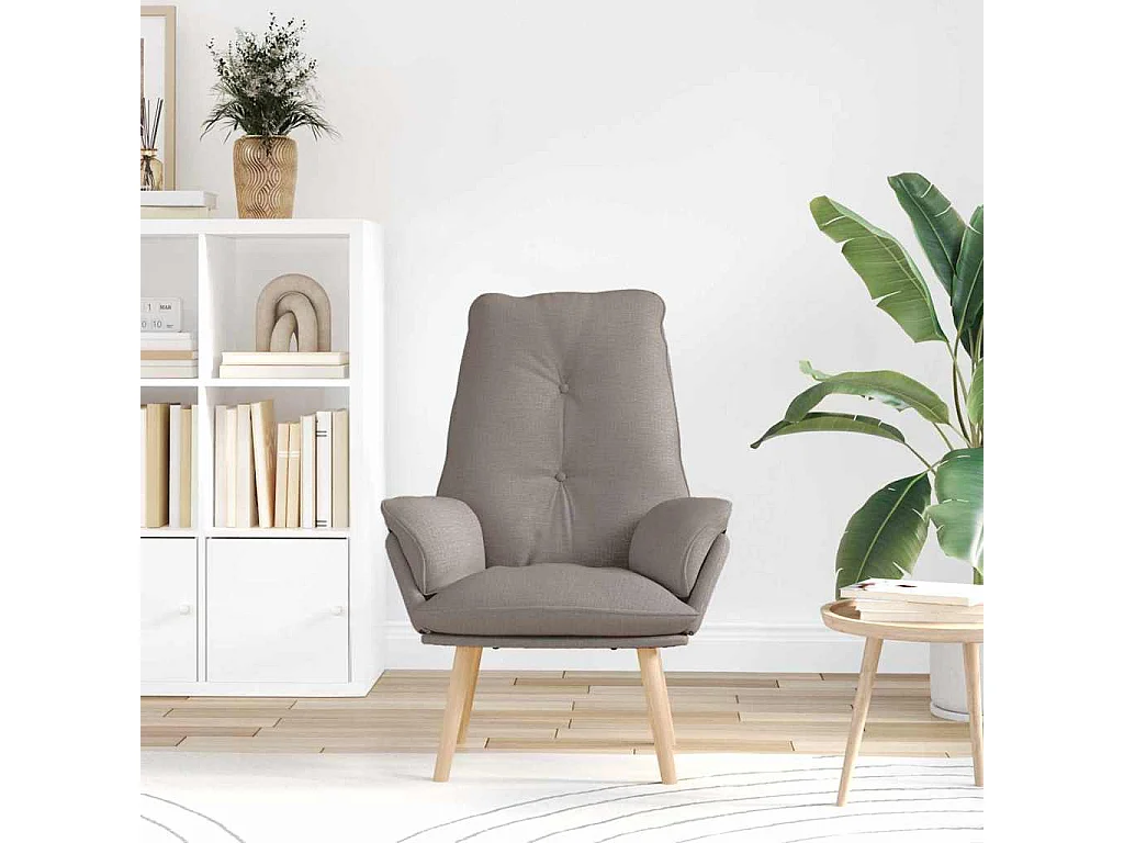 Fauteuil Salon-Chaise de relax Taupe 69x74x93 cm tissu SHL1102