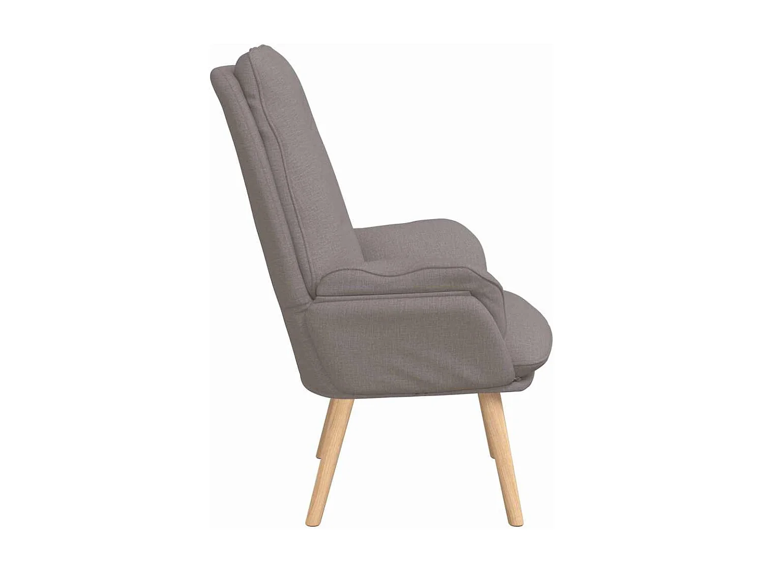 Fauteuil Salon-Chaise de relax Taupe 69x74x93 cm tissu SHL1102
