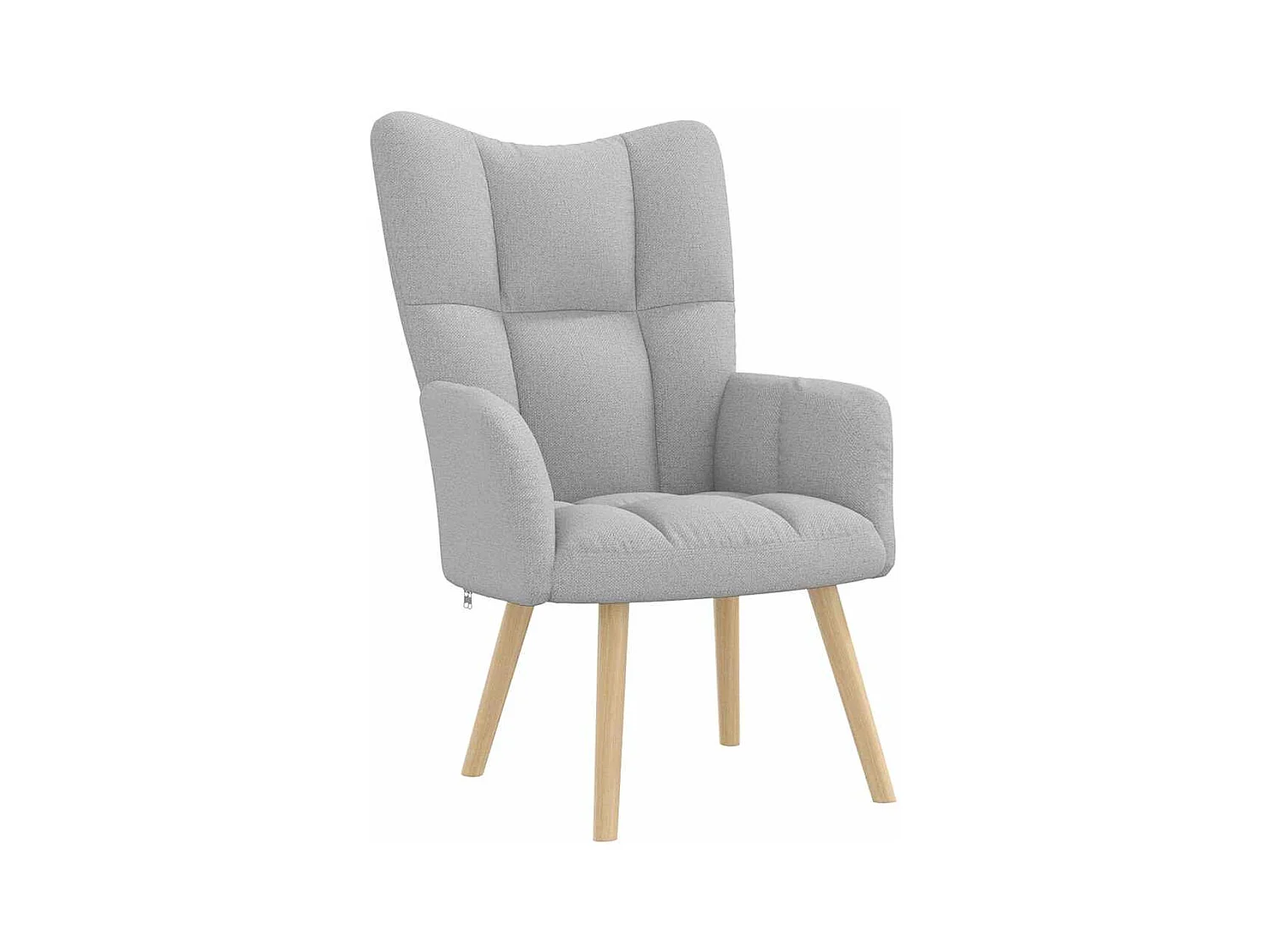 Sillón de relax | Silla de relax con reposapiés tela gris nube SHL2232