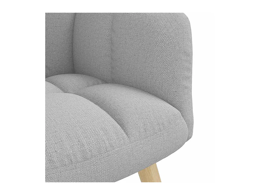 Sillón de relax | Silla de relax con reposapiés tela gris nube SHL2232