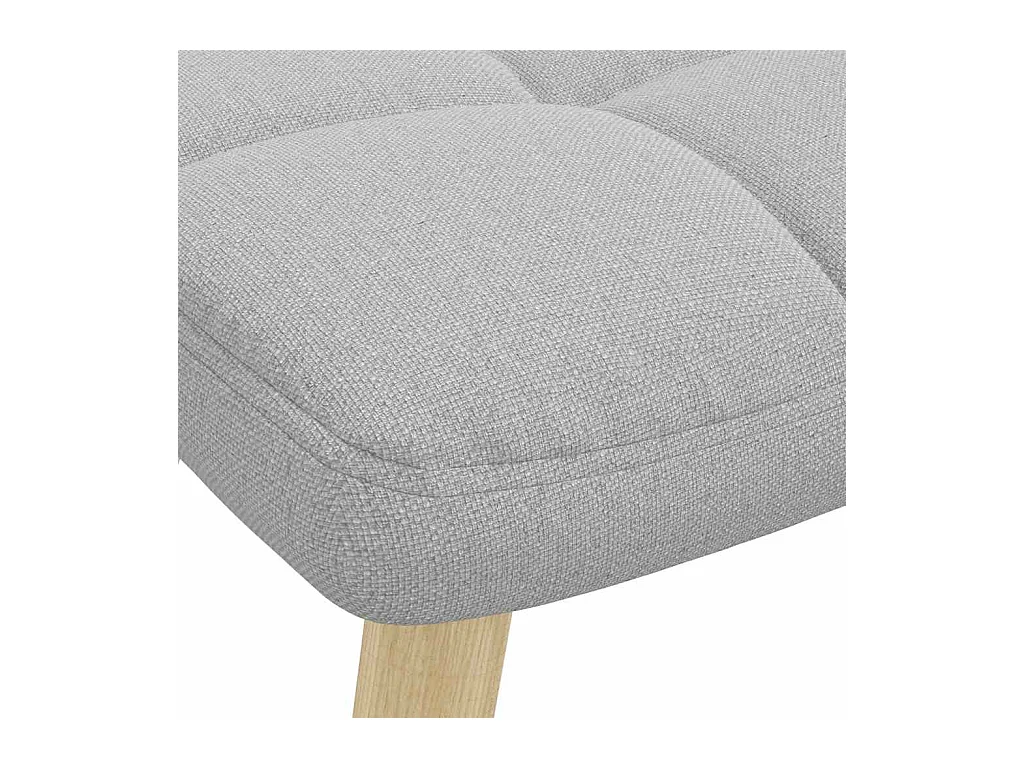 Sillón de relax | Silla de relax con reposapiés tela gris nube SHL2232