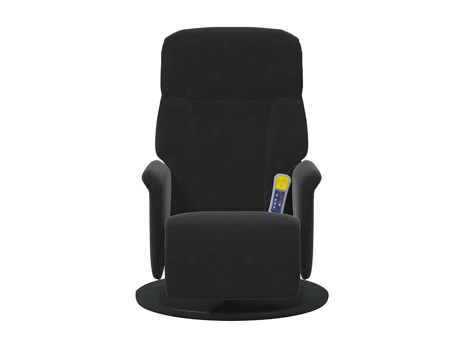 Massagesessel | Relaxsessel mit Fußteil Schwarz Samt SHL26804