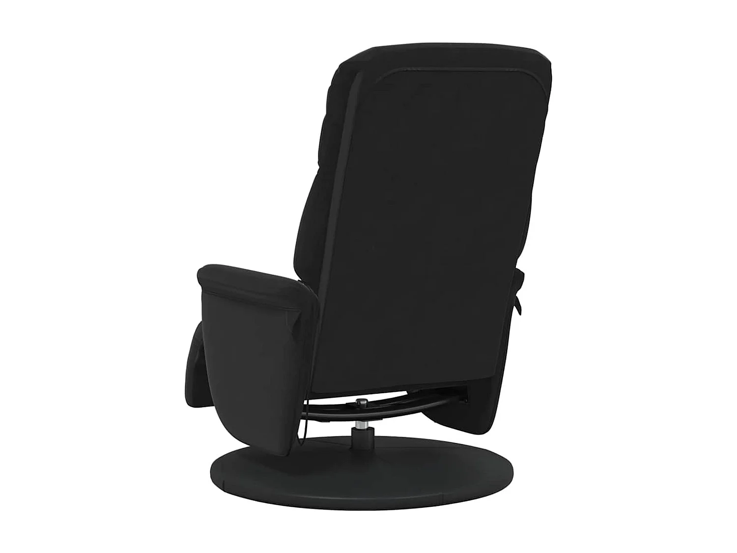 Massagesessel | Relaxsessel mit Fußteil Schwarz Samt SHL26804