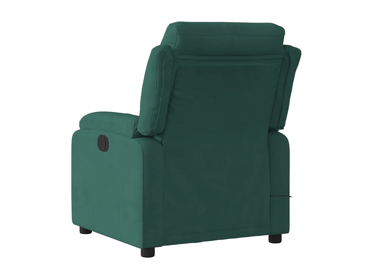Fauteuil inclinable-Chaise de relax-Fauteuil de Massage vert foncé velours SHL2476