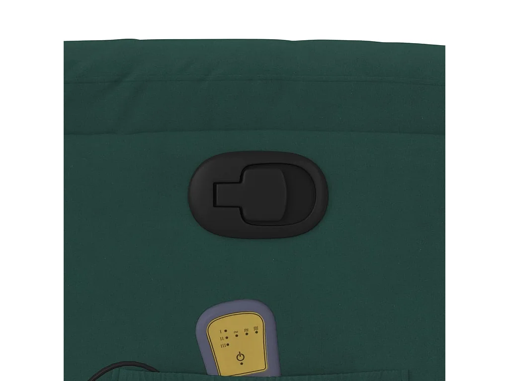 Fauteuil inclinable-Chaise de relax-Fauteuil de Massage vert foncé velours SHL2476