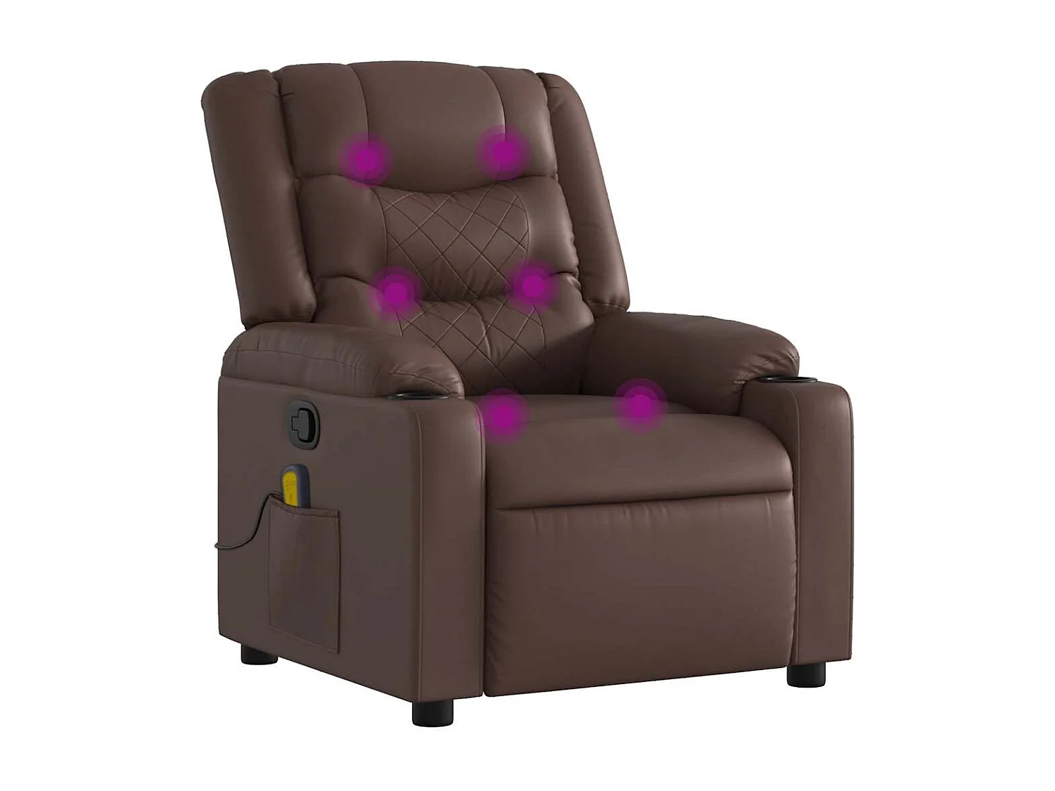 Relaxsessel | Massagesessel Braun Kunstleder SHL13774