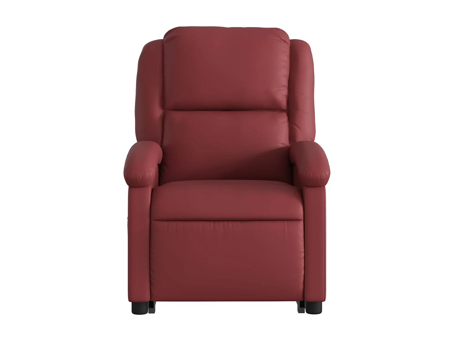 Fauteuil inclinable-Chaise de relax-Fauteuil de Massage Rouge bordeaux Similicuir SHL3286