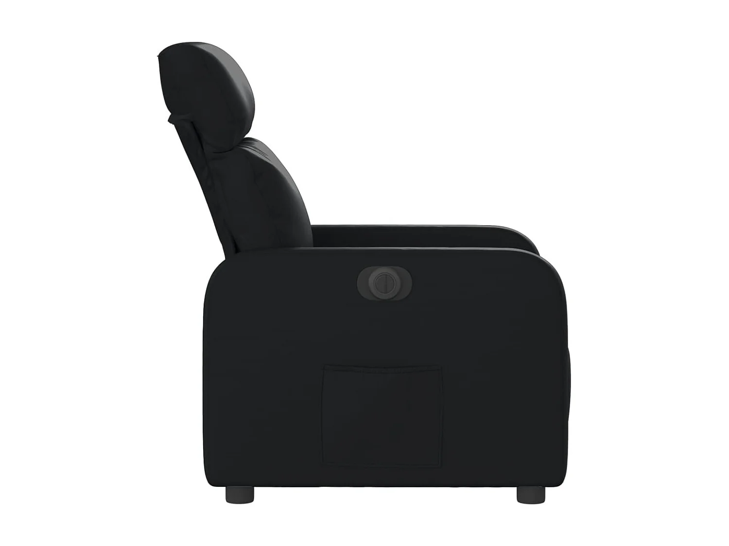 Fauteuil inclinable électrique-Chaise de relax-Fauteuil salon Noir Similicuir SHL5178