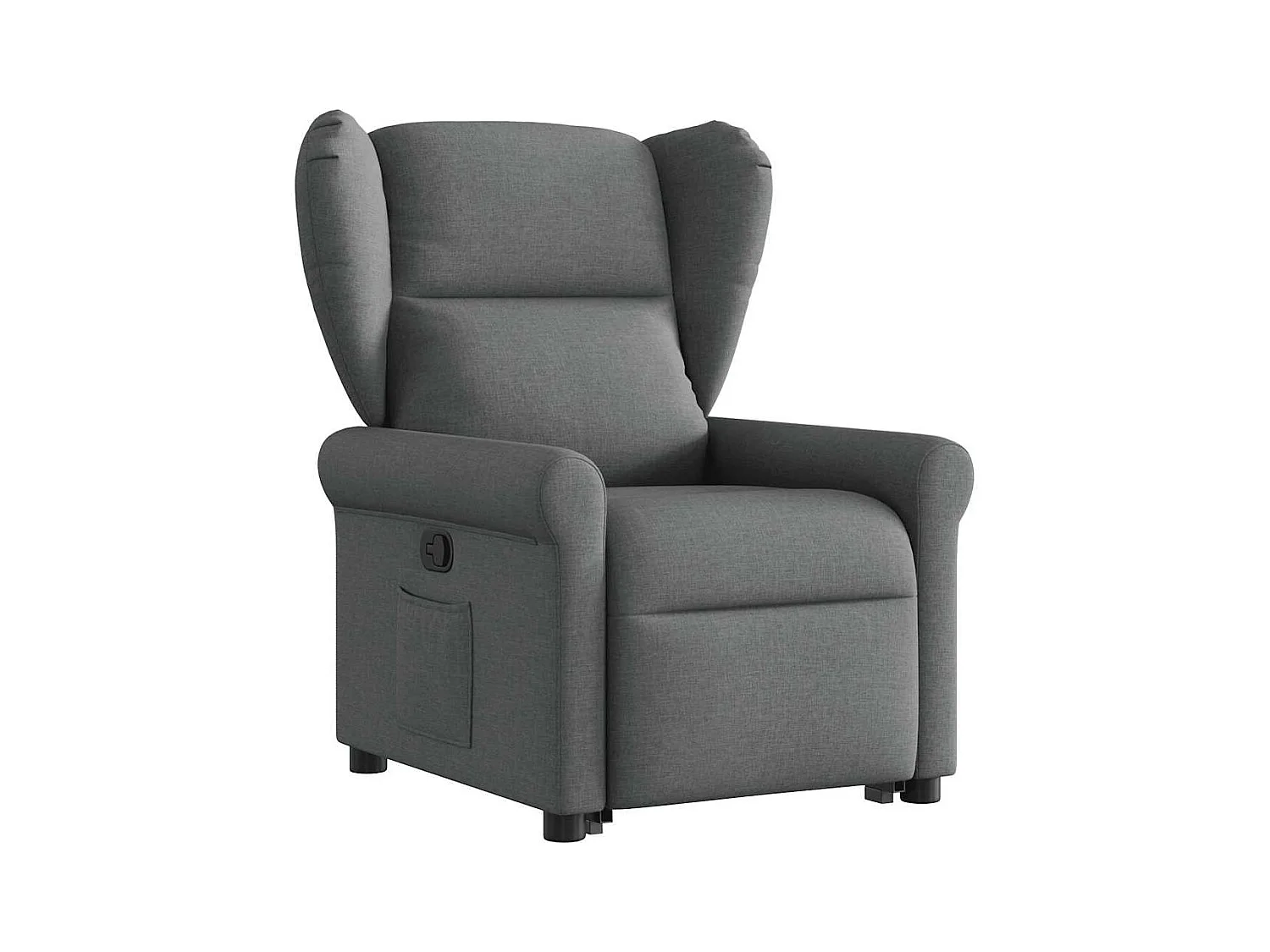 Sillón de relax | Silla | Sillón reclinable elevable de tela gris oscuro SHL4796