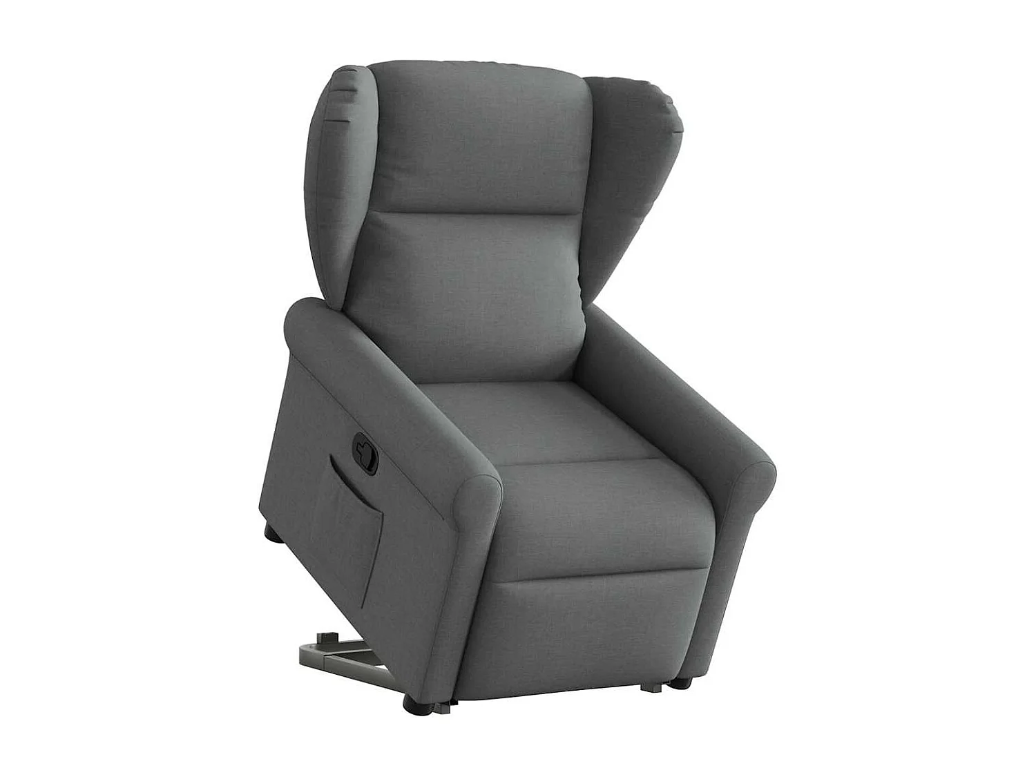 Sillón de relax | Silla | Sillón reclinable elevable de tela gris oscuro SHL4796