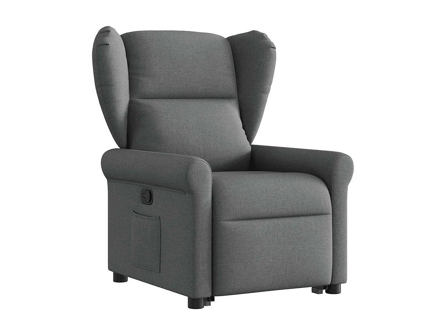 Sillón de relax | Silla | Sillón reclinable elevable de tela gris oscuro SHL4796