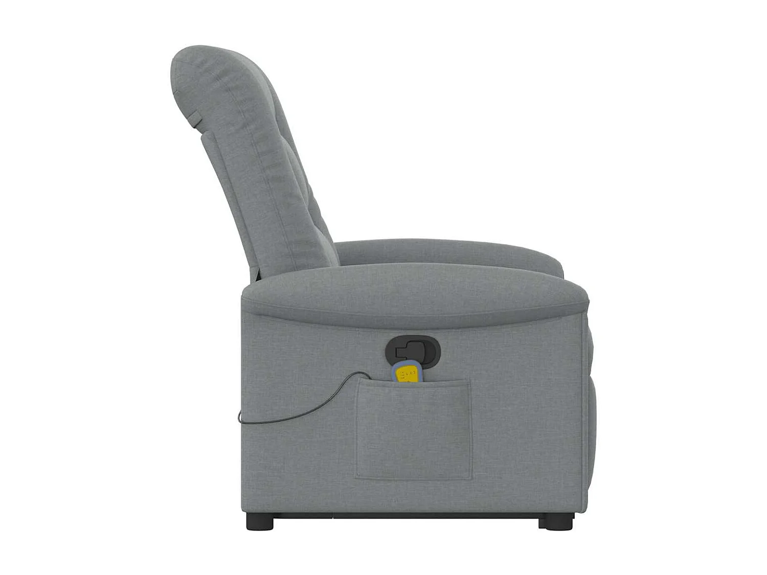 Fauteuil inclinable-Chaise de relax-Fauteuil de Massage Gris clair Tissu SHL3925