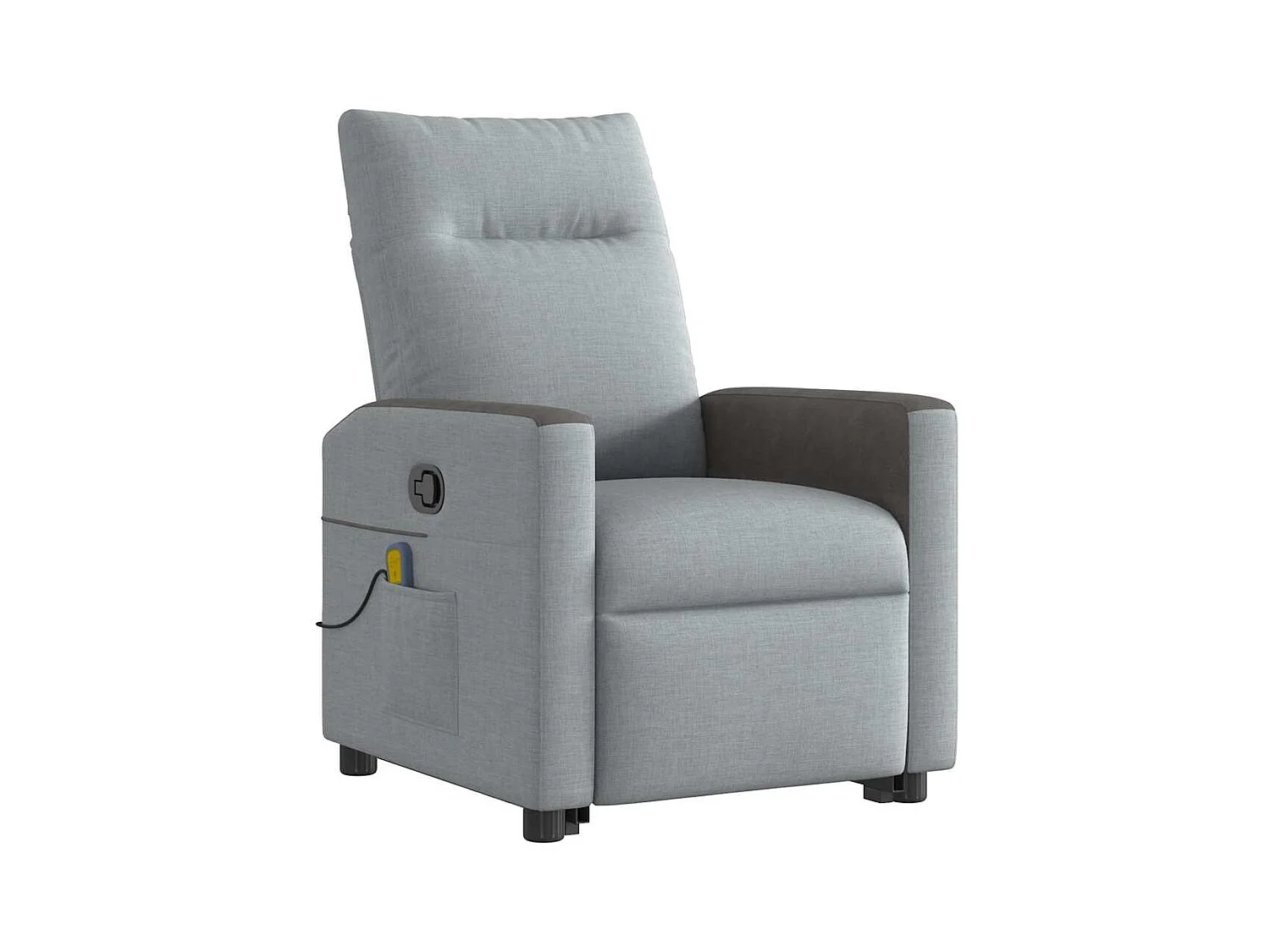 Sillón de salón | Silla | Sillón de masaje reclinable de pie de tela gris claro SHL4103