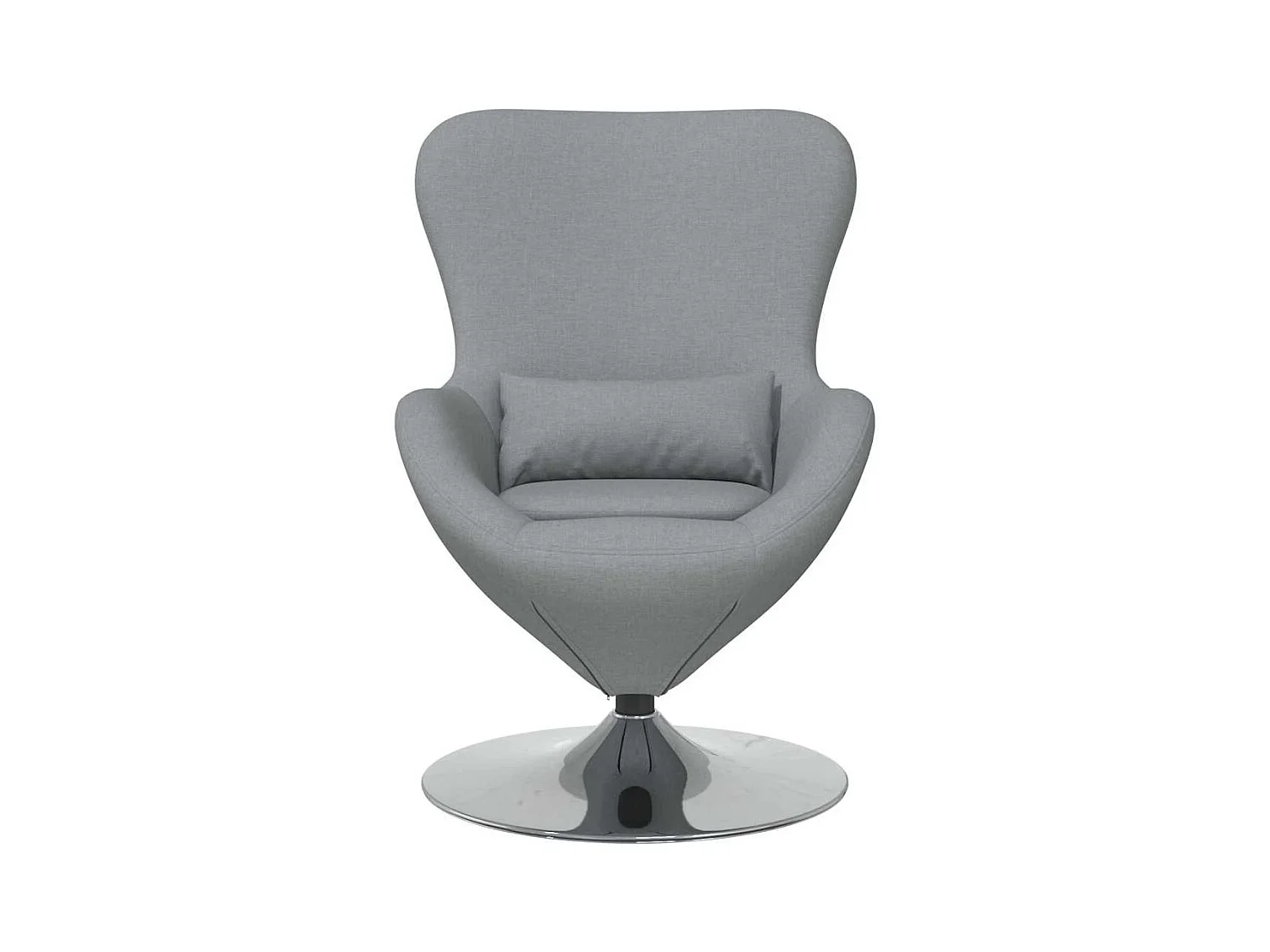 Sillón de relax | Sillón huevo Gris claro 63x73x90 cm tela SHL5945