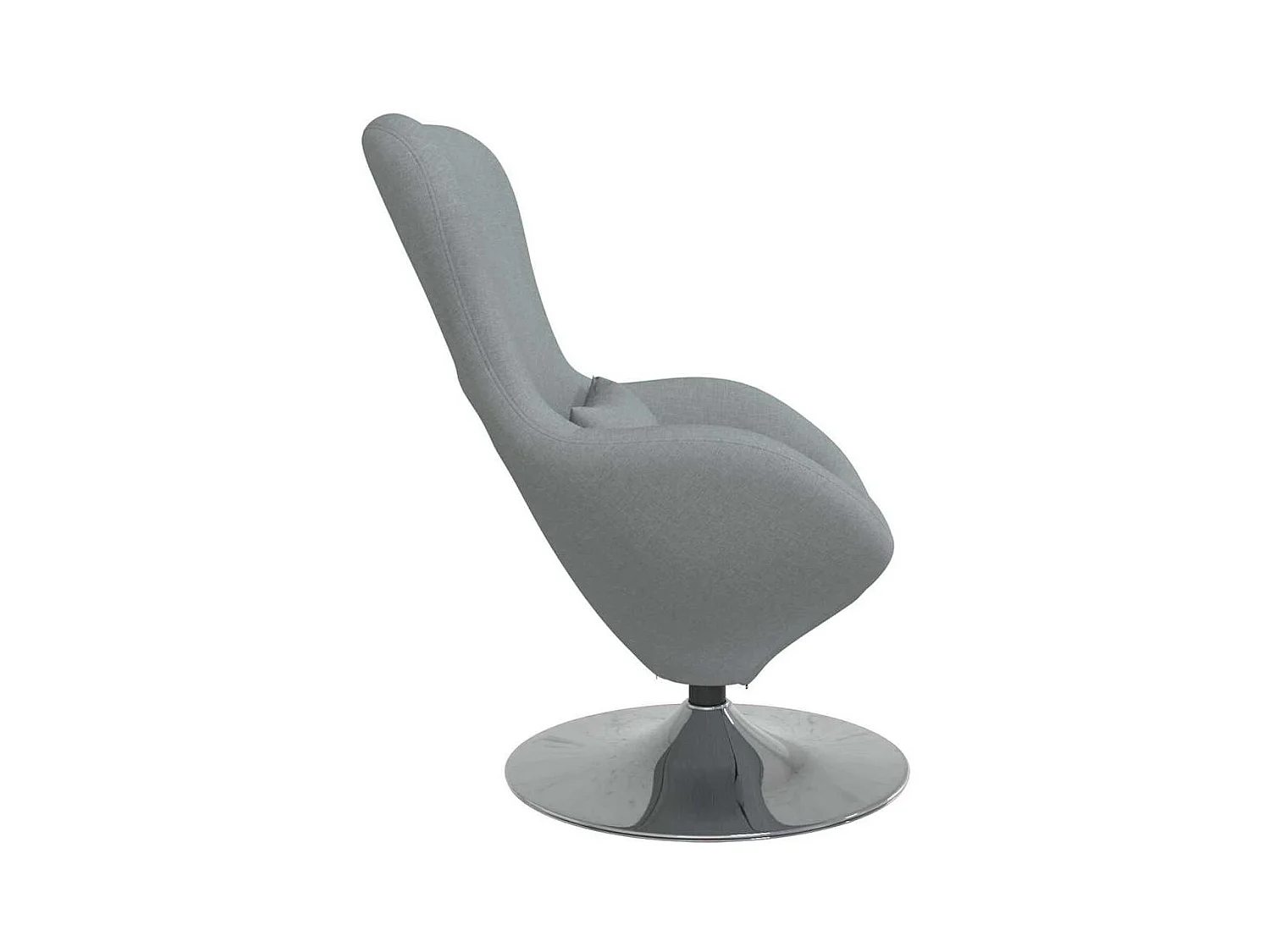 Sillón de relax | Sillón huevo Gris claro 63x73x90 cm tela SHL5945
