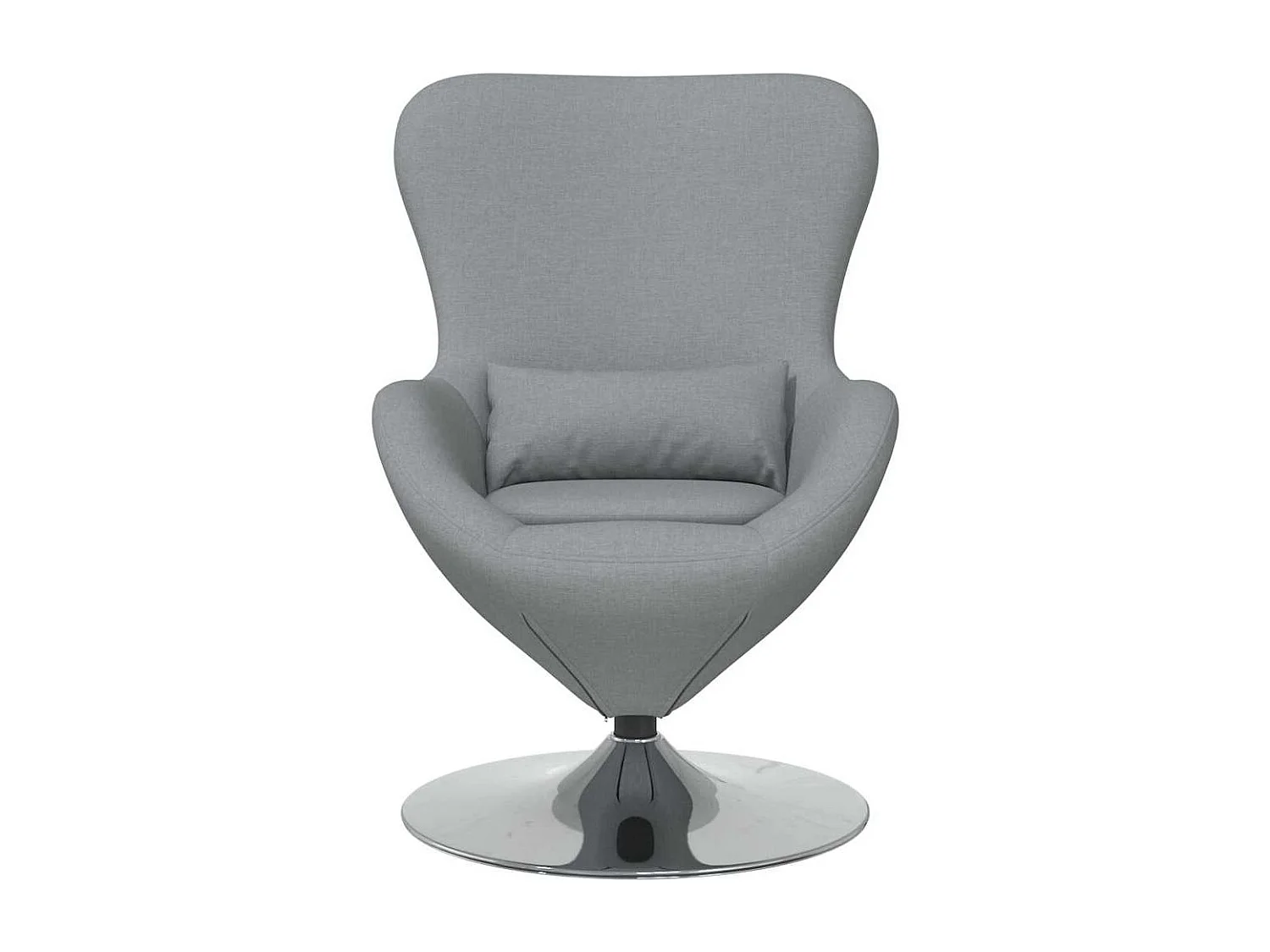 Chaise de Salon-Fauteuil œuf Gris clair tissu SHL1411