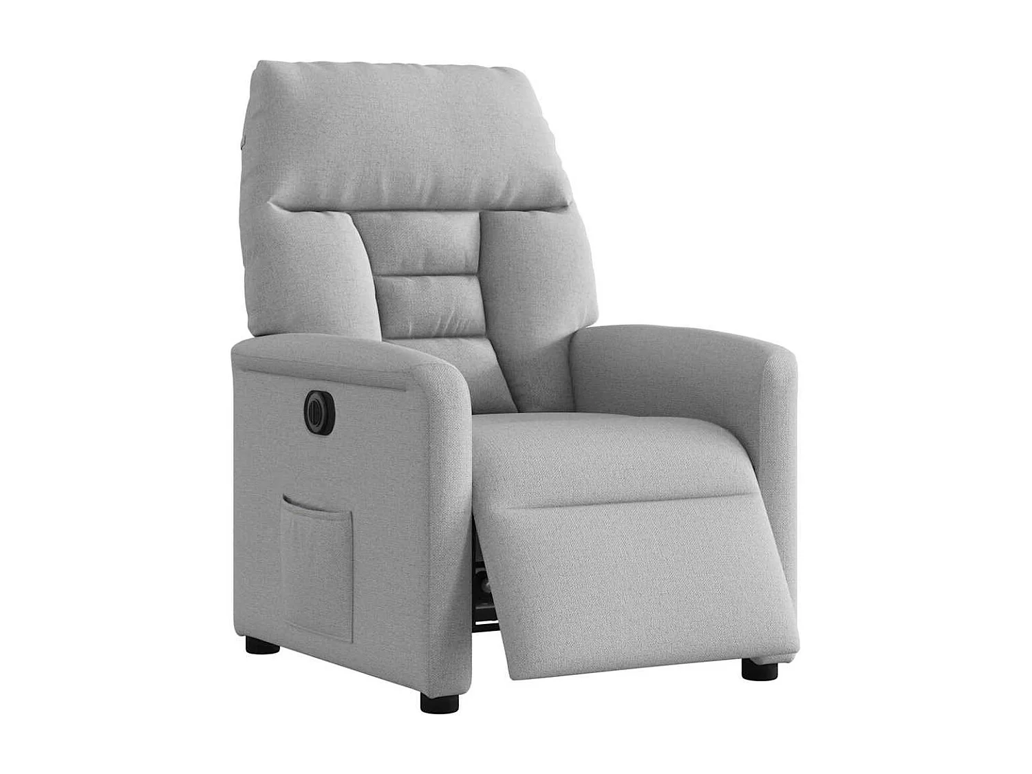 Fauteuil inclinable électrique-Chaise de relax-Fauteuil TV gris nuage tissu SHL4074