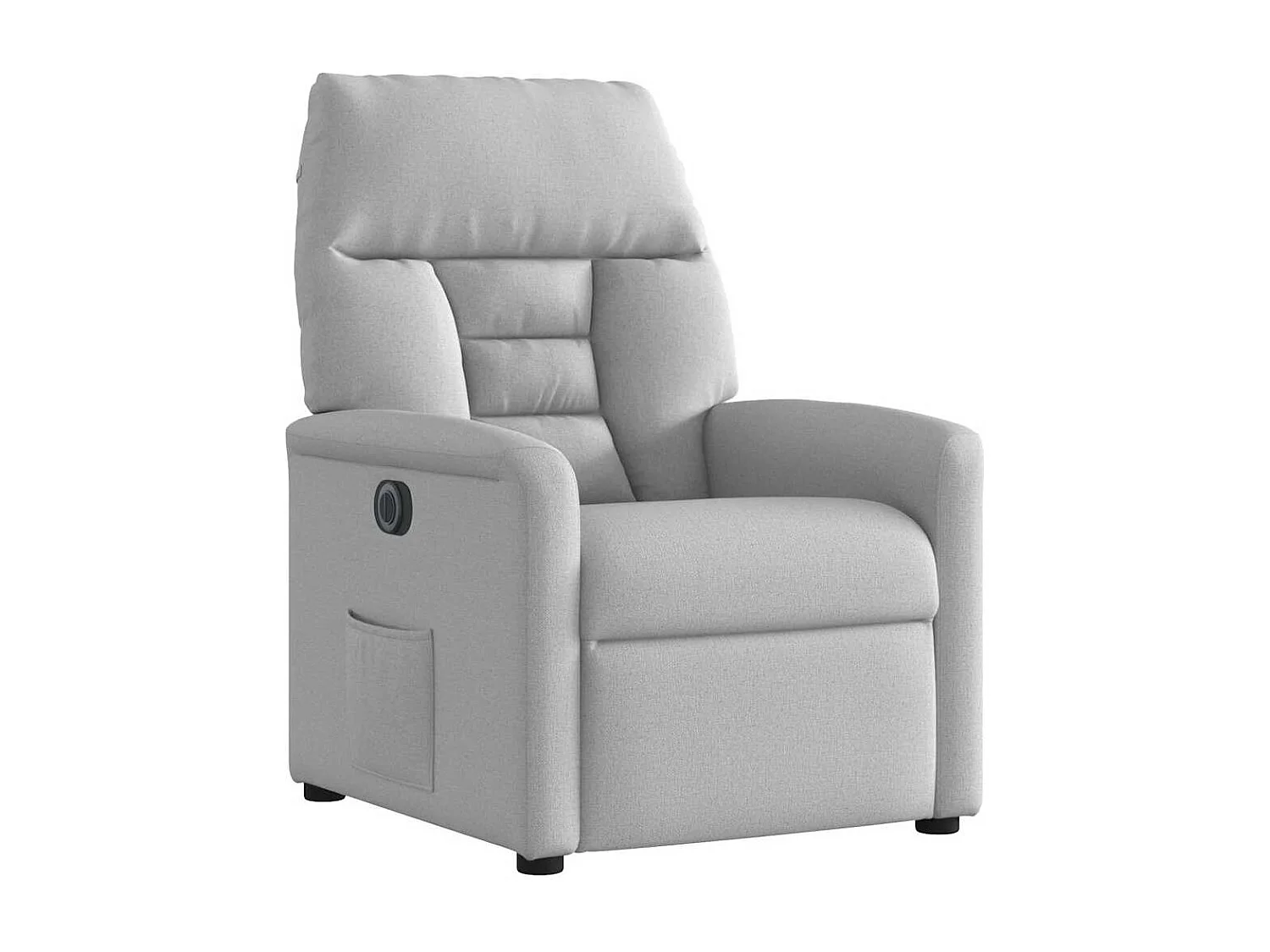 Fauteuil inclinable électrique-Chaise de relax-Fauteuil TV gris nuage tissu SHL4074