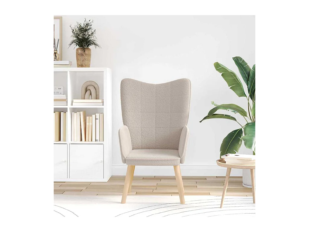 Sillón de relax | Silla Relax | Sillón de salón Gris claro 62x67x95.5 cm tela SHL3213