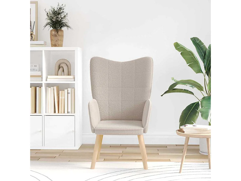 Fauteuil Salon-Chaise de relax Gris clair 62x67x95.5 cm tissu SHL2575