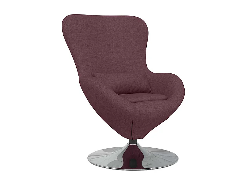 Chaise de Salon-Fauteuil œuf Violet tissu SHL4033