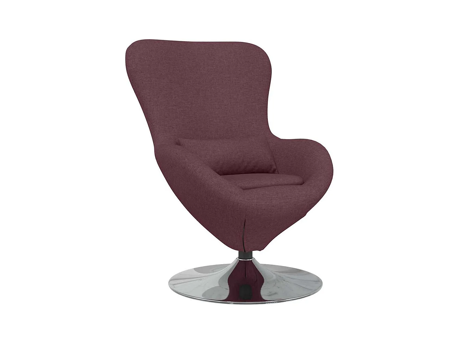 Chaise de Salon-Fauteuil œuf Violet tissu SHL4033