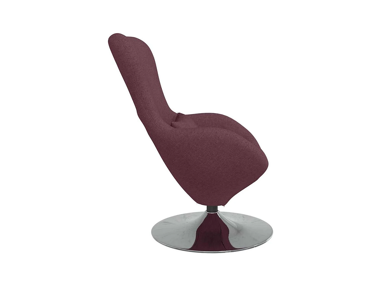 Chaise de Salon-Fauteuil œuf Violet tissu SHL4033