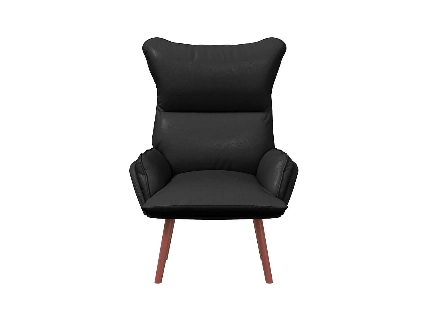 Poltrona | Cadeira de Sala | Cadeira Relaxante Preto 69x74x93 cm Couro sintético SHL483663