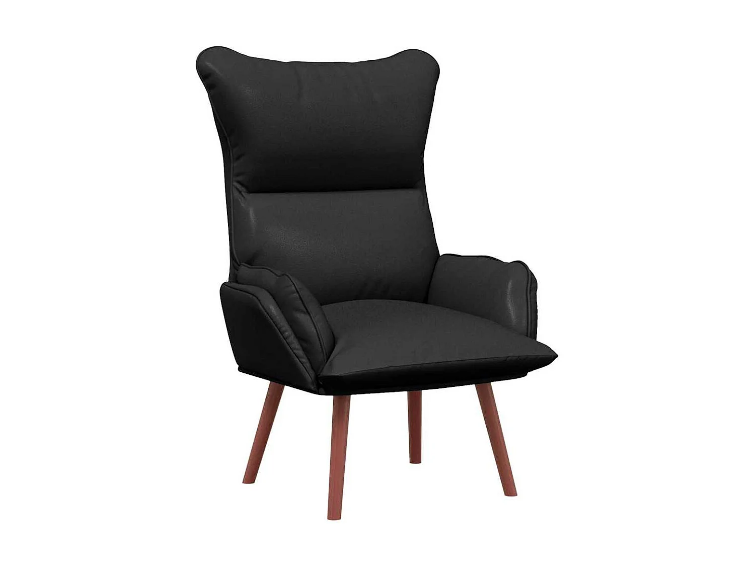 Sillón de relax | Silla Relax | Sillón de salón Negro 69x74x93 cm Cuero sintético SHL9407