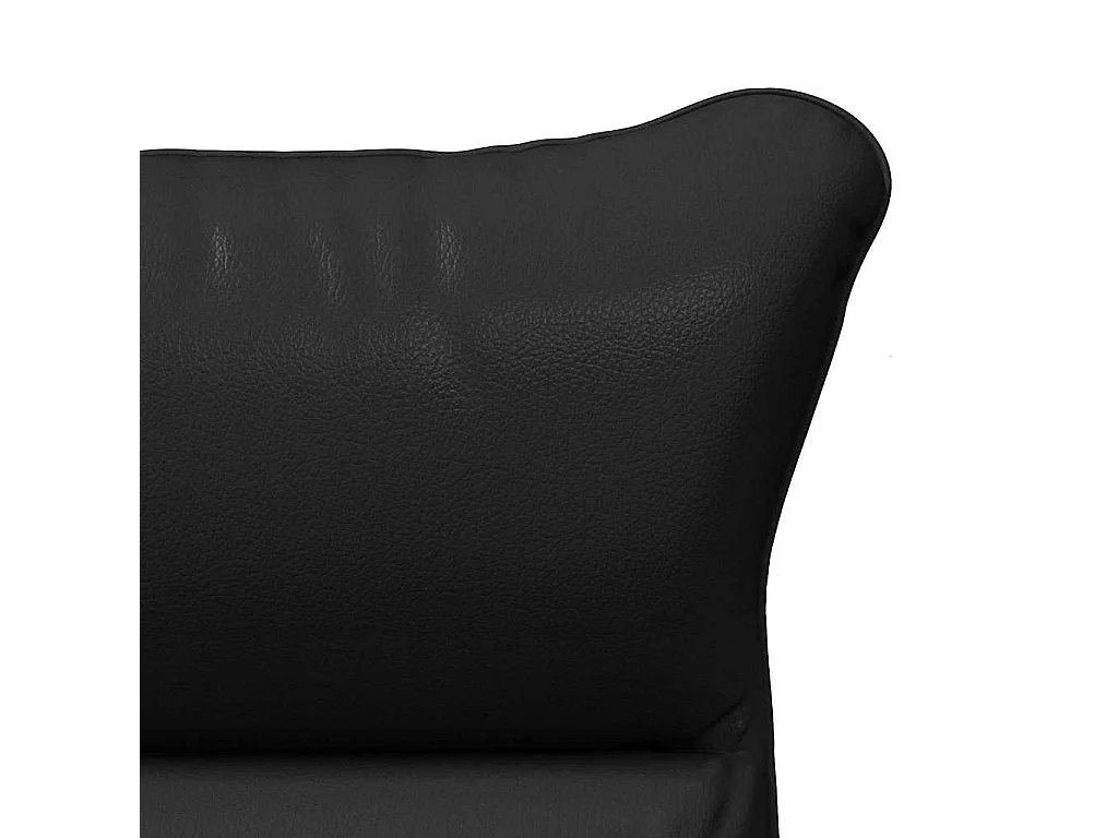 Sillón de relax | Silla Relax | Sillón de salón Negro 69x74x93 cm Cuero sintético SHL9407