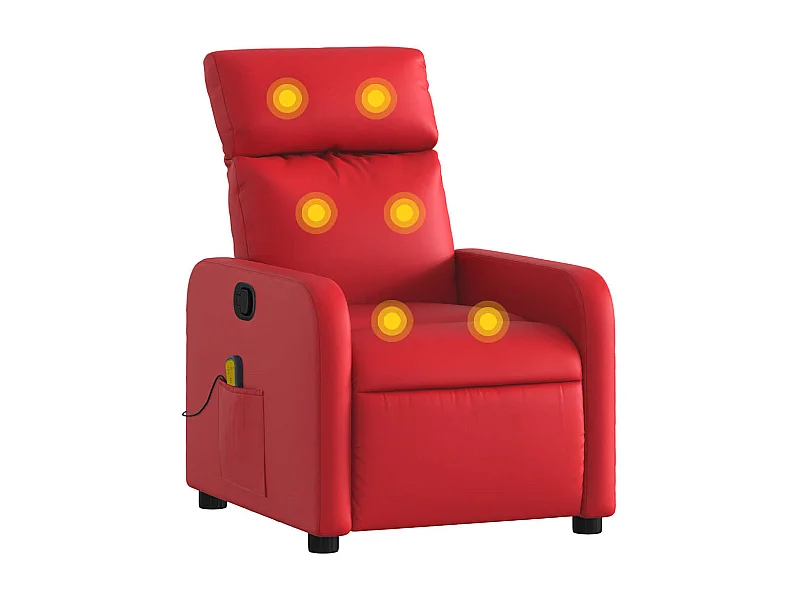 Relaxsessel | Massagesessel Rot Kunstleder SHL29932