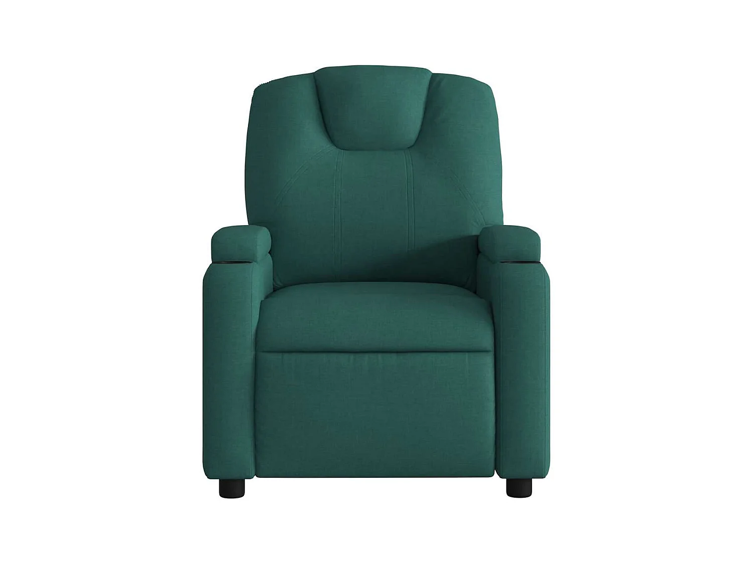 Fauteuil inclinable-Chaise de relax-Fauteuil de Massage Vert foncé Tissu SHL1294