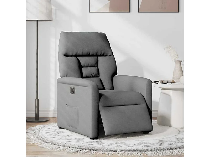 Sillón de relax | Silla | Sillón reclinable eléctrico de tela gris oscuro SHL8354